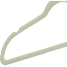 Slim, Velvet, Non-Slip Suit Clothes Hangers, Ivory/Rose Gold - Pack Of 100 - 象牙色/銀色 - 查看 4