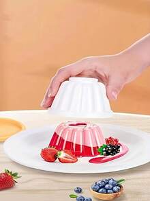 1/4pcs Pudding & Mousse Cake Mold Set - Durable ABS Plastic Baking Tools For Jelly, Panna Cotta, Custard & Chocolate Desserts