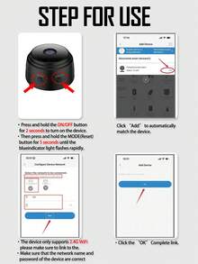 Caméra de sécurité sans fil WiFi pour la maison, caméra corporelle, caméra nounou, caméra intelligente pour maison intérieure et extérieure, caméra pour animaux de compagnie, chien et bébé, caméra portable 480P pour la maison, mini caméra de chambre avec vision nocturne, caméra de porte sans besoin de WiFi, 400 mAh. - Multicolore - Voir 10