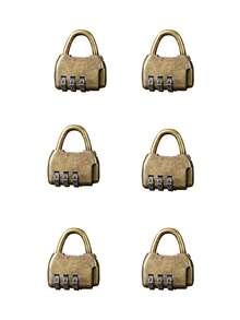 Vintage American 3-Digit Combination Lock Box, Secure Password Lock Box, Customizable Password, Home Lock, Padlock - Multicolor - View 12