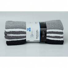 Multi-Color 18-Pack Washcloths Bulk Set Soft Absorbent Quick-Dry Bath Face Towels - 1 - 查看 1