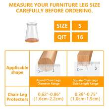 4/8/16/36 件硅胶椅腿地板保护套带毛毡垫 - 防刮椅套、家具滑轨、易滑动、降噪 - 多功能适合家庭和办公室使用。(浅棕色) - 淺棕色 - 查看 13