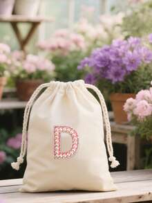 1个A-Z 26字母化妆包，小型化妆包，多功能旅行收纳袋，化妆品、护肤品收纳包，旅行化妆包，化妆品整理包，大容量储物袋 - 彩色 - 查看 2