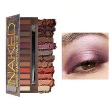 12 Colors Naked Heat Eyeshadow Palette New Winter Products, High-Quality Interior Material Upgrade Display, Easy To Color - T777B - 查看 3