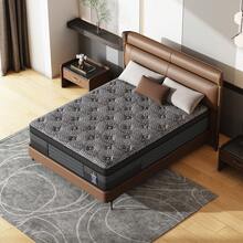 ENSHUI 12-Inch Medium Firm Hybrid Mattress, Twin/Full/Queen/King – Zoned Pocket Springs & Memory Foam For Spinal Support, Cool & Breathable Comfort, Mattress In A Box - Xám - Xem 7
