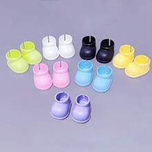 1 Paio di Scarpe per Bambole, Adatte per Bambole da 6-8 Pollici, Accessorio Ideale, Perfette da Indossare sulle Bambole Amate, Regalo di Compleanno, Regalo per le Feste - Multicolore - Visualizzare 3