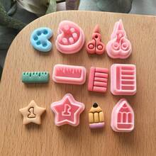 Mini Stationery Series Polymer Clay Cutter Clay Cutting Molds Earring Jewelry DIY Handmade Cutting Molds For DIY Earrings & Crafts, Perfect For Handmade Decorations, Jewelry Making Tools ﻿ - Mini Stationery Series - View 3