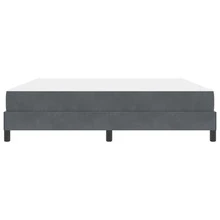vidaXL Boxspringbett Mit Matratze, Dunkelgrau, 180 X 200 Cm, Samt - Grigio - Visualizzare 6