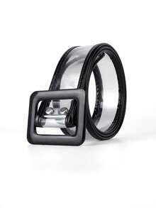 1pc, Fashionable Sheer PVC Belt, Minimalist Design Complements Any Outfit, Everyday Stylish Accessory. - Multicolor - View 8