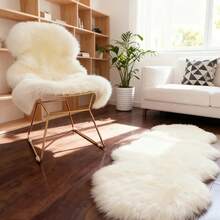 1 件装奢华柔软长毛绒地毯，北欧风格蓬松地毯垫，尺寸不规则，有 1-5 厘米的裁剪误差，适用于卧室床边、圣诞礼物、飘窗、沙发垫、柔软装饰地毯、卧室装饰、小地毯、地毯、家居装饰、客厅地毯、客厅小地毯、卧室地毯、客厅家居装饰、户外地毯、可水洗地毯、厚绒地毯，适合秋冬季使用。 - 白色 - 查看 2