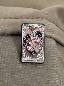 1PC THINGS ARE BETTER IF I STAY Brooch Enamel Pins Cover Of American Punk Band Music Album Brooches Lapel Badge Jewelry Accessories - Nhiều màu - Xem 8