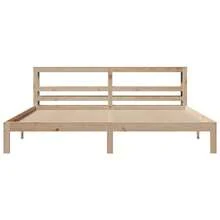vidaXL Bettgestell Mit Kopfteil Ohne Matratze 200x200 Cm - Brown - View 4
