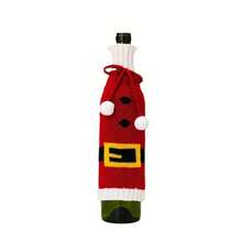 1pc/3pcs Set Holiday Wine Bottle Covers: Christmas Wine Bottle Sweater, Red Wine Bottle Sleeve, Wine Lover Christmas Party, Family Gathering, Home Decor - Multicolor - View 6