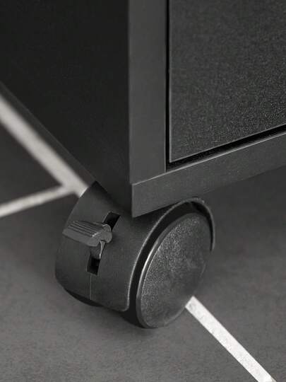 SoBuy FSB09 SCH, Mobile Kitchen Cabinet Microwave Oven Storage Trolley Dining Room On Wheels, Zwart view 11