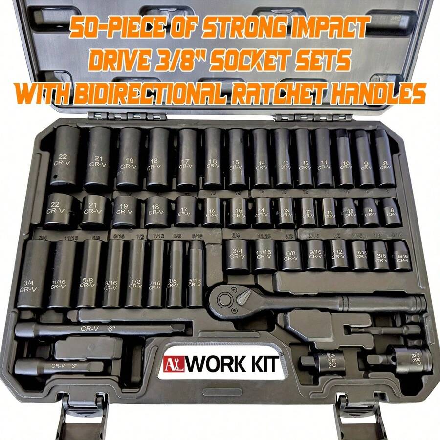 Sockets - 50-piece Black Box 3/8 Socket Set - View 1