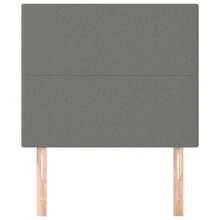 vidaXL Kopfteil Dunkelgrau 90 X 5 X 118/128 Cm Stoff - Grey - View 3