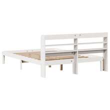 vidaXL Bettgestell Mit Kopfteil Ohne Matratze, Weiß, 140 X 190 Cm - Weiss - Übersicht 7