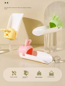 1个U型水龙头延长器，卡通水龙头延长防溅罩，适用于浴室和厨房 - 彩色 - 查看 5