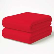 Mosley Toalla de baño de Microfibra superabsorbente antipelusa - Secado rápido 180 x 80 Pack 2 Piezas,absorbentes, hipoalergénicas, Lavables aáquina, fáciles de secar (2, Negro) - Rojo - Ver 8