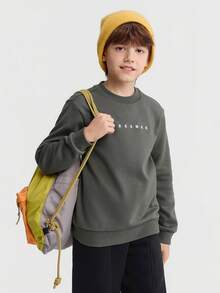 Balabala 男童抓绒卫衣，2025冬季商场版，保暖休闲卫衣