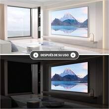 1Piezas-40x500CM Película de Vinilo para Ventanas Privacidad y Bloqueador de Luz Diurna Vinilo Adhesivo Negro para Ventana Window Film Película Térmica para Ventanas Aislante de Calor y Polarizado para Casa - Negro - Ver 3