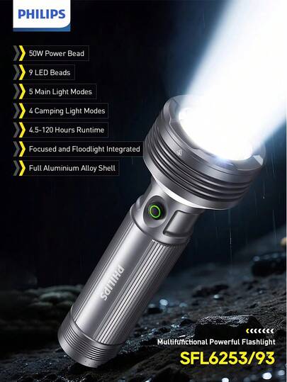  مصباح يدوي متعدد الوظائف Philips SFL6253 LED