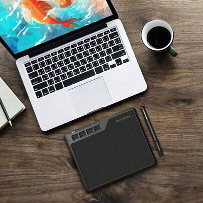 S620 Drawing Tablet 6.5 X 4 Inch Graphics Tablet With 8192 Passive Pen 4 Customizable ExpressKeys For Digital Drawi...