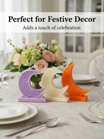 曼陀罗新月香氛蜡烛，北欧月亮大豆蜡烛，家居装饰，婚礼节日蜡烛，用于斋月节庆装饰