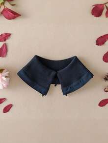 1pc Autumn/Winter Detachable Knitted Collar Warmer Sweater, Washable & Dirt-Resistant