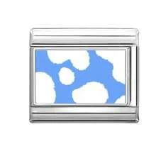 1件DIY照片模块化手链，饰有心形、眼睛、蝴蝶和花朵元素，适合作为派对礼物送给朋友/情侣，适用于圣诞节、新年、万圣节、情人节等场合，设计精美，不锈钢材质，本地制造，适合所有季节，可用于学校、派对、毕业典礼等场合。