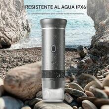 Cafetera portátil 3 en 1, máquina de café espresso, 20 bares, nano, para viajes en coche, mini máquinas de café espresso, cafetera eléctrica con autocalentamiento, USB-C, cafetera portátil 3 en 1, cafetera de cápsulas con extracción en frío y en caliente para viajes en coche, acampadas al aire libre. - Admite métodos de preparación en frío y en caliente para satisfacer diferentes preferencias de sabor.  Traducción realizada con la versión gratuita del traductor DeepL.com - Gris - Ver 5