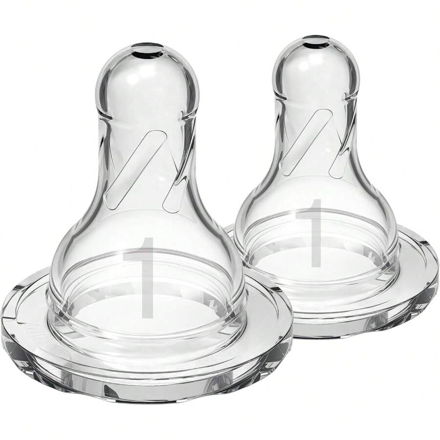 Dr. Brown'S Natural Flow Tetina Estándar, Nivel 1, 2 Unidades - Nivel 2 (3m+) - Ver 1