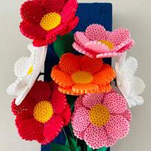 2.6毫米 Sundymot 拼豆，3000颗以上红色系列独立包装，带小方盒收纳，防止散落，DIY吊坠钥匙扣，珠宝制作工艺材料，毕业季、返校季、圣诞节、派对、生日礼物，多色2.6毫米拼豆补充装