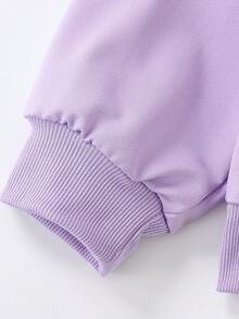 Tween Boy Casual Simple Cool Cartoon Design Sporty Style Pullover Round Neck Long Sleeve Sweater Autumn And Winter New Boys Clothes Kids