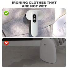 Wireless Mini Compact Powerful Garment Steamer, Non-Damaging Fabric, Lint Remover & Shaper - Multicolor - View 3