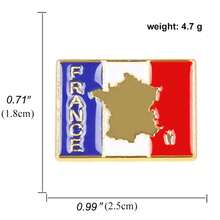 France Flag Brooch, Casual Zinc Alloy Brooch With Eiffel Tower Design, Enamel Lapel Pin - Multicolor - View 11