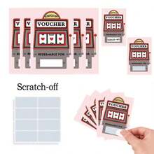 情人节刮刮卡、情侣礼物、派对游戏活动、送给女朋友、男朋友、妻子、丈夫的礼物 - 彩色 - 查看 2