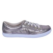 Women's Sneakers In Genuine Leather - Lightweight And Comfortable For Everyday Wear - 老銀 - 查看 3
