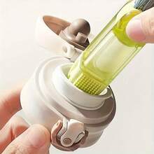 1/2/3件套可爱鳄鱼三合一杯刷套装，多功能水瓶清洁刷，便携式旅行水瓶清洁刷，适用于狭窄缝隙的家用厨房清洁工具，多功能厨房清洁工具，适用于瓶子、凹槽和瓶盖，刷毛耐用，便携设计