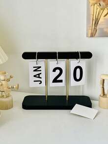 Nordic Minimalist And Creative Page Turning Calendar, Desk Calendar Decoration, Home Living Room Dining Table, Coffee Table, Office Desk Decoration Best Gifts Birthday Graduation - Multicolor - View 5