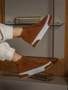 Women Fashion Boots - Camel - View 9