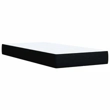 vidaXL Boxspringbett Mit Matratze, Schwarz, 80x200 Cm, Stoff - Black - View 10