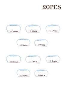 10 Personalized Custom Shoe Name Tags For School To Distinguish Shoes, Clothes, Umbrellas, Water Cups And Other Daily Necessities,Luggage Tag, Personalized Gifts - Style a - View 23