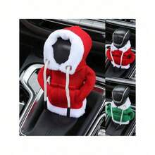 1pc Christmas Car Gear Shift Cover Decorative Hoodie, Santa Claus Mini Hoodie Sweatshirt For Car Interior Decor, Suitable For Christmas, Wedding, Party, Holiday Events, Car Accessory, Christmas Gift,Christmas - Multicolor - View 4