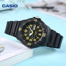 Casio 卡西欧男士户外模拟腕表，黑色表盘搭配树脂表带，100米防水，厚度11.6毫米，运动和街头服饰的完美之选 MRW-200H-9B - 均碼 - 查看 4