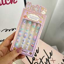 24张/盒 可爱卡通美甲贴纸，防水彩色美甲贴花，派对礼品，生日礼物 - 彩色 - 查看 27