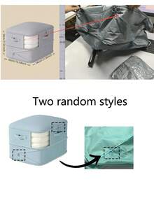 超大便携式压缩储物袋，超大容量空间压缩储物袋 - 拉链封口，耐用尼龙衣物和床上用品旅行收纳袋 - 可堆叠家居搬家储物袋，节省空间的衣物、被子、枕头、沙发垫、羽绒被收纳袋 - 非常适合卧室和客厅，高效优化衣柜和床下空间 - 彩色 - 查看 8