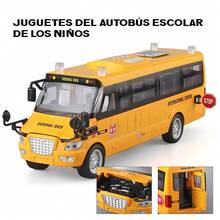 Autobús Escolar De Juguete Para Niños, Autobús De Aleación De Simulación, Luces Sonido Niños Autobús, Autobús Escolar Juguete, Amarillo - Amarillo - Ver 10