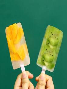 1pc 4-Cavity Popsicle Mold With Lid, Cute Ice Pop Mold For DIY Homemade Ice Cream, Popsicle, And Ice Lolly - Multicolor - View 7