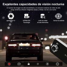 720P Dash Camera For Car Dash Cam 2.2'' IPS Screen Car Video Recorder G-Sensor Night Vision 140°Wide Angle - 黑色 - 查看 5